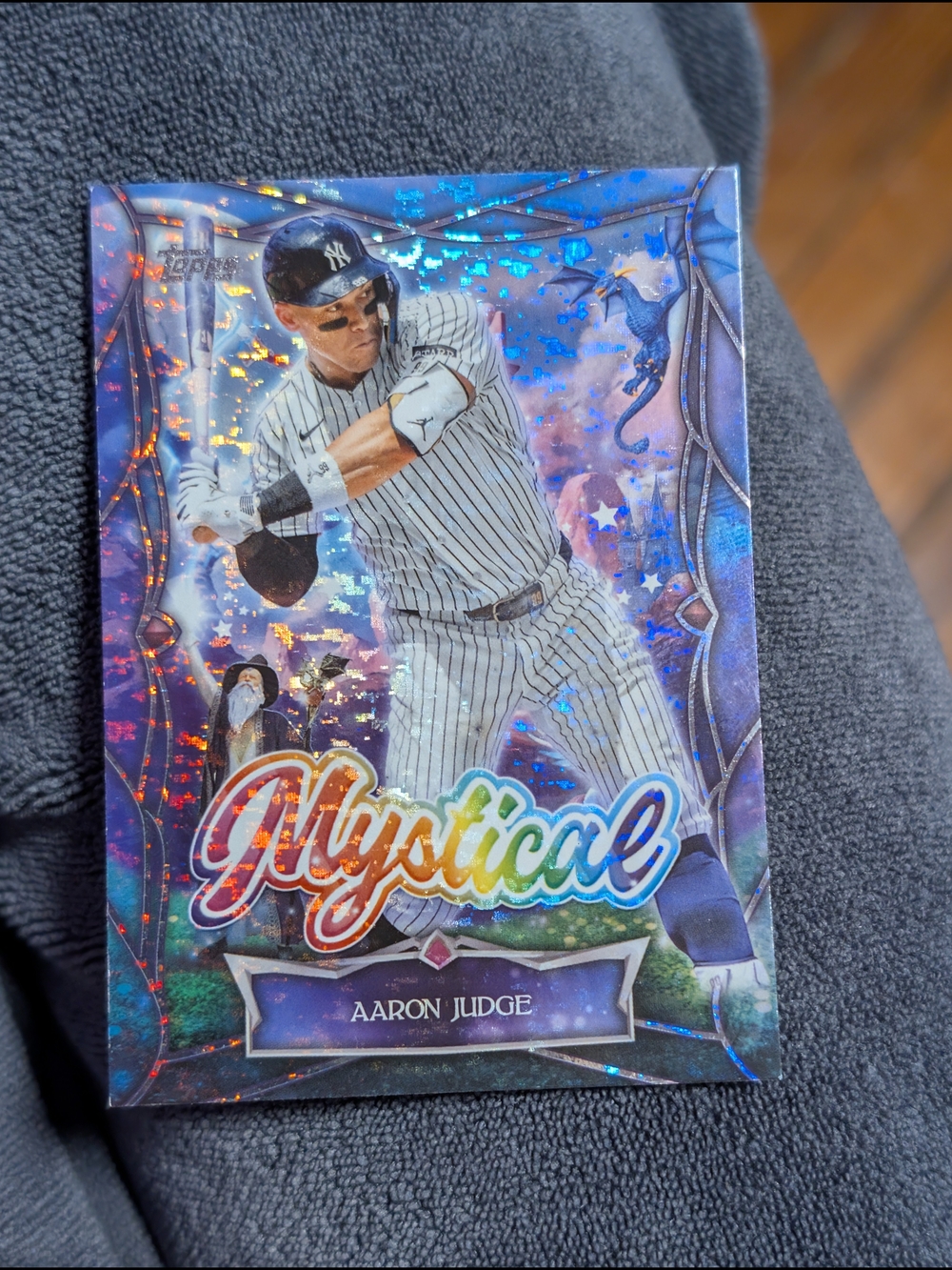 Topps Mystical Holographic Aaron Judge Card - Blue, Purple, Rainbow